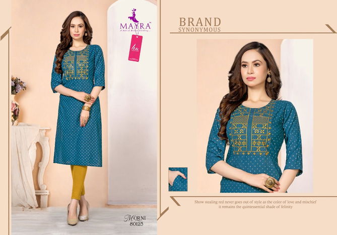 Mayra Morni Ethnic Wear Wholesale Printed Kurti Catalog